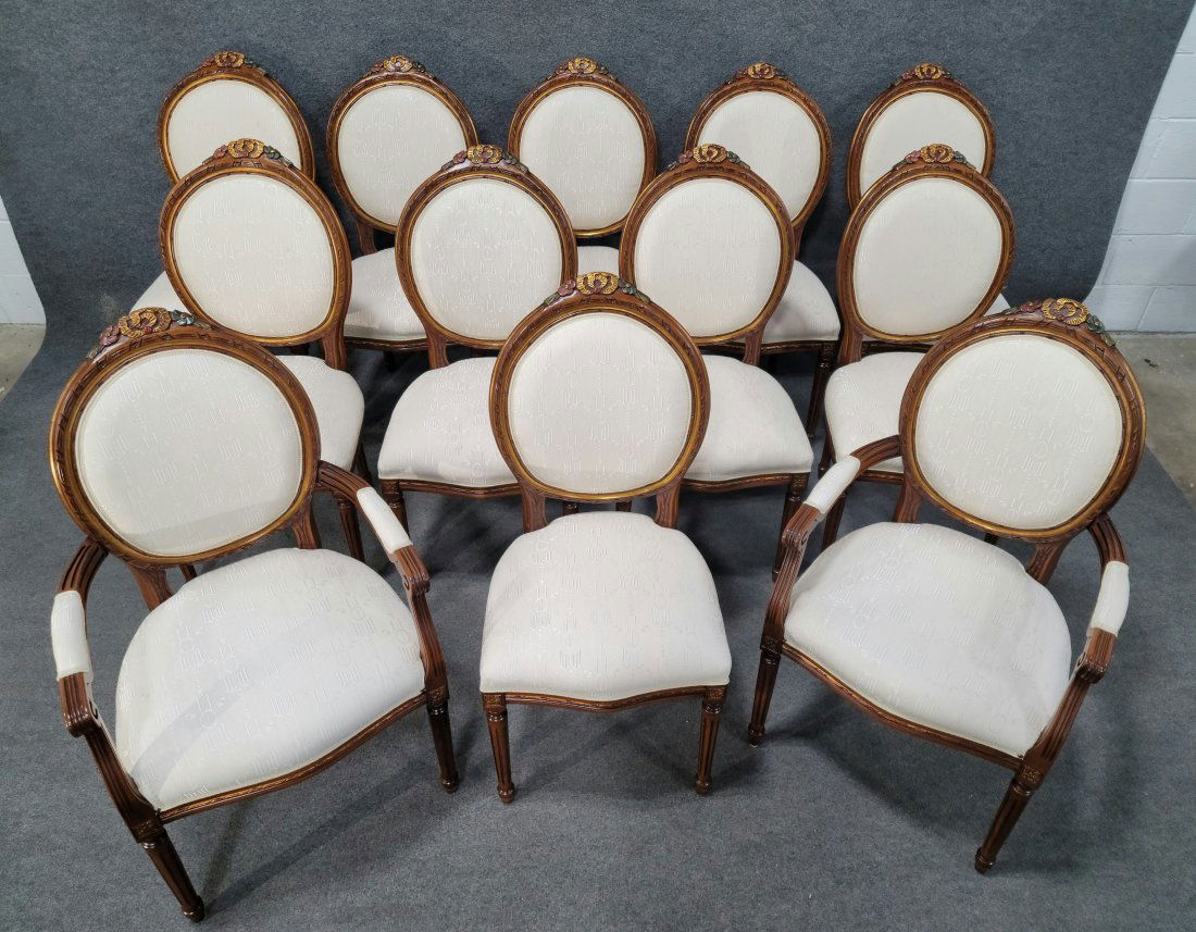 Luca Ferrari 12 Louis XV Style Chairs (1 of 8)