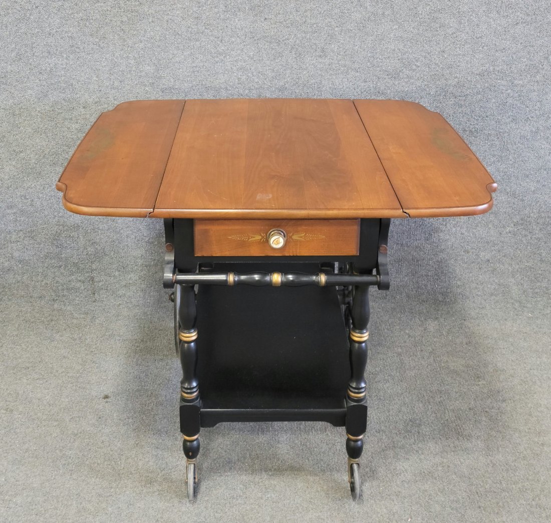 Hitchcock Tea Cart: 27.75"H, 35.25"W, 29.75"D