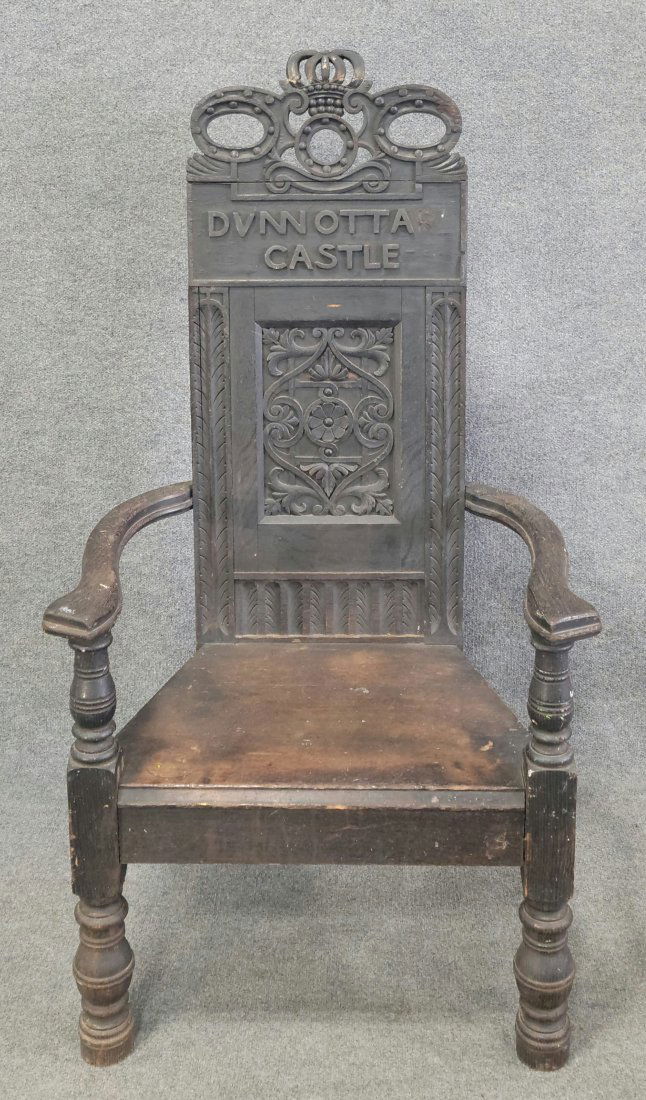 Charles I Antique Throne Chair (1 of 5)