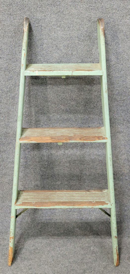 Country Antique Blue Ladder (1 of 2)
