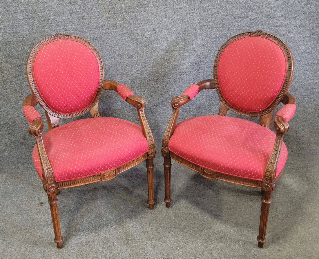 Pair Of Hancock And Moore Chairs: 40.50"H, 25.75"W, 29"D, 19.50"SH