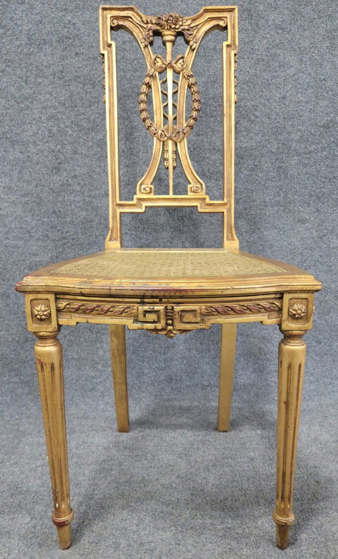 Gilt Antique Side Chair (1 of 6)