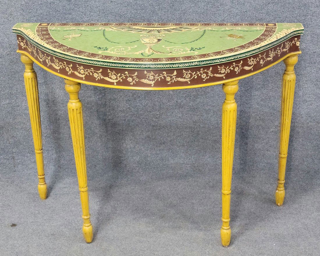 Maitland Smith Demilune Adams Style Console (1 of 5)