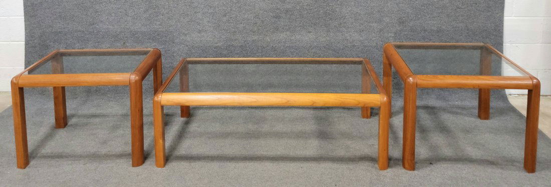 3 Piece Danish Modern Coffee Table Set (1 of 3)