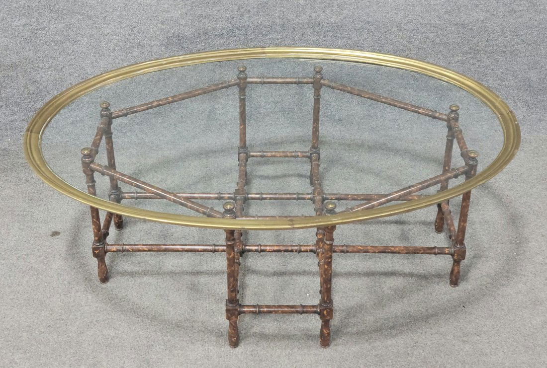 Tray Top Faux Bamboo Coffee Table (1 of 3)