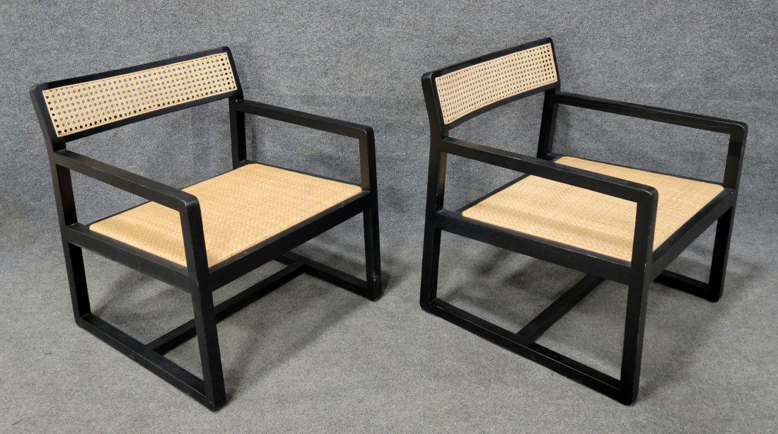 Pair Of Dunbar Style Open Arm Chairs (1 of 3)