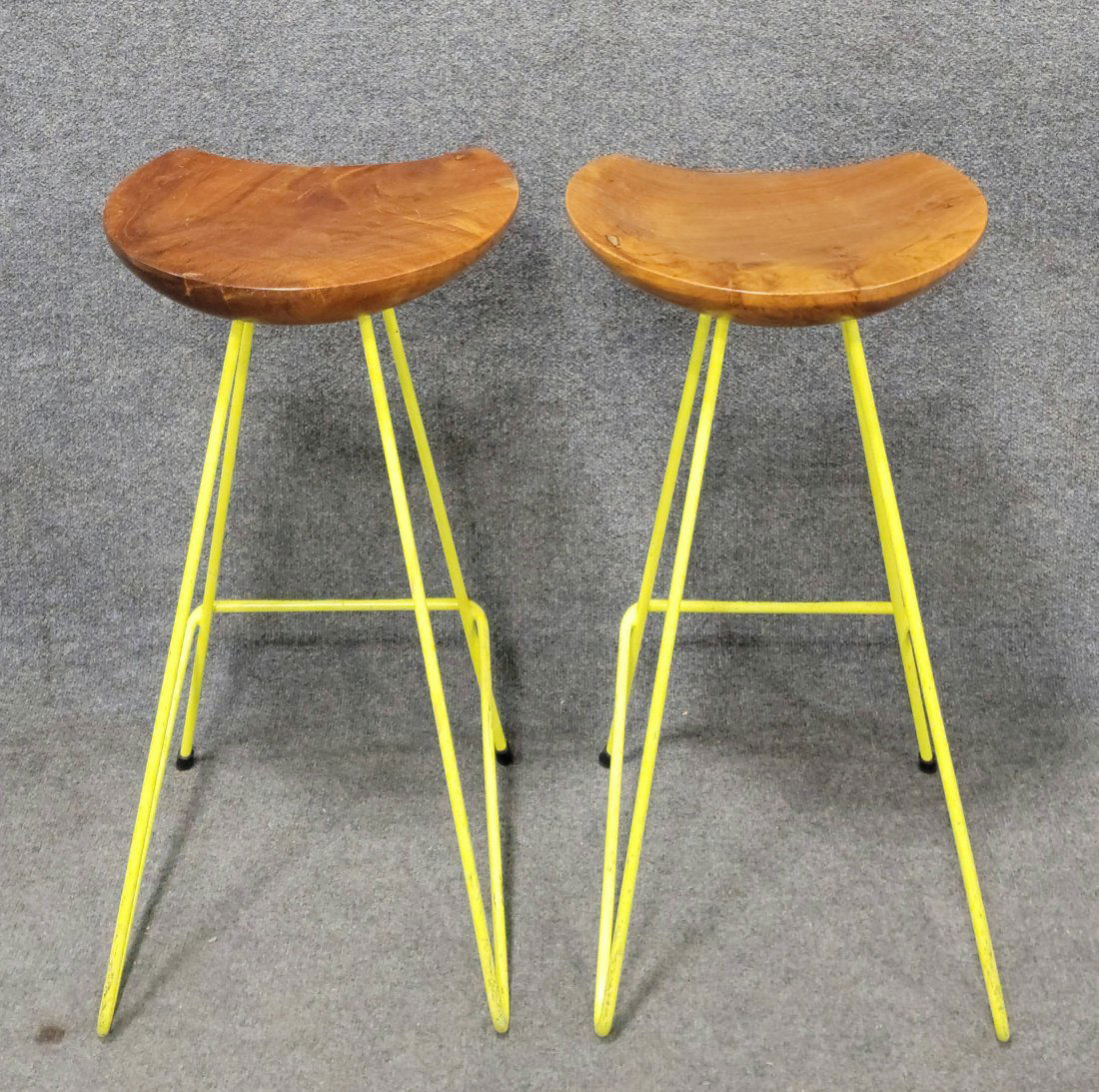 Pair Of Nakashima Style Stools (1 of 6)