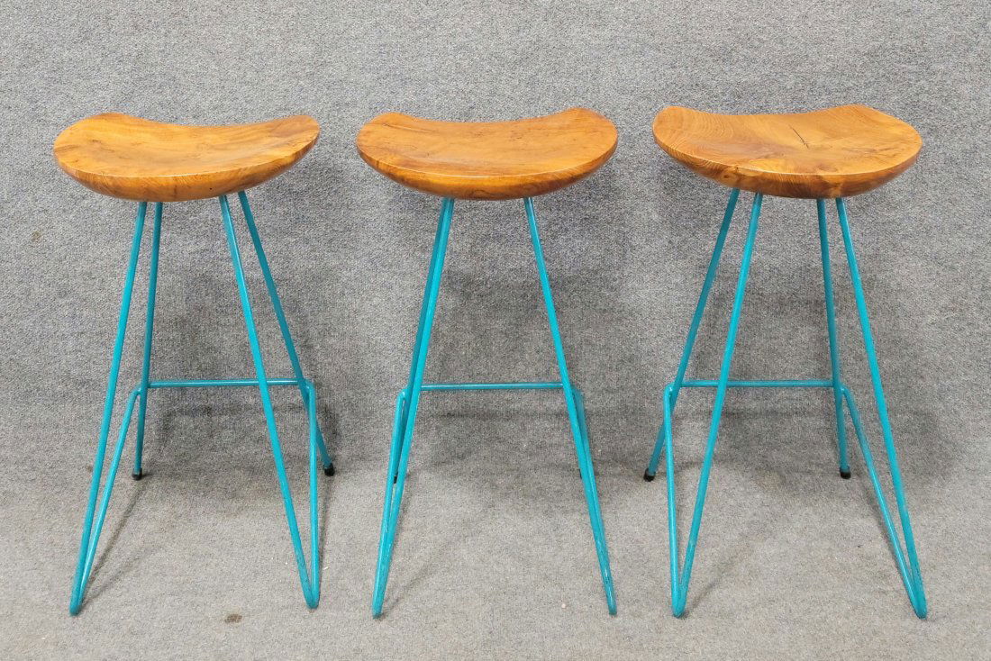 3 Nakashima Style Stools (1 of 6)