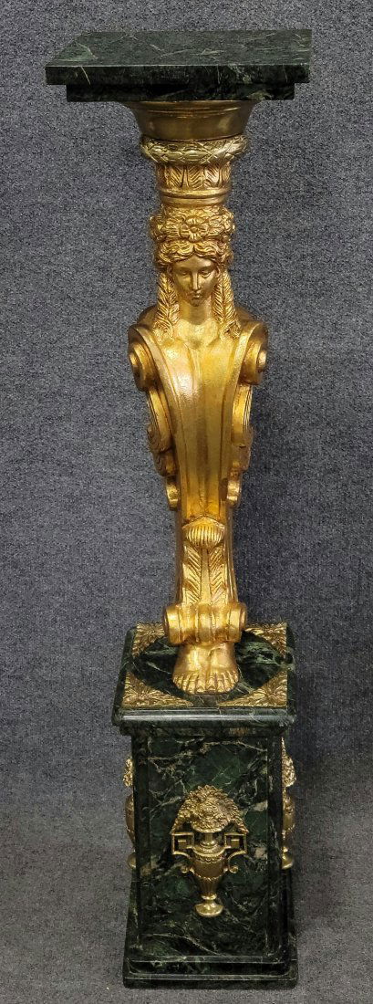 French Empire Marble Top Pedestal (1 of 5)