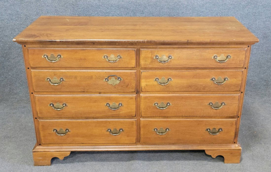 Ethan Allen Dresser: 35"H, 54"W, 18.25"D