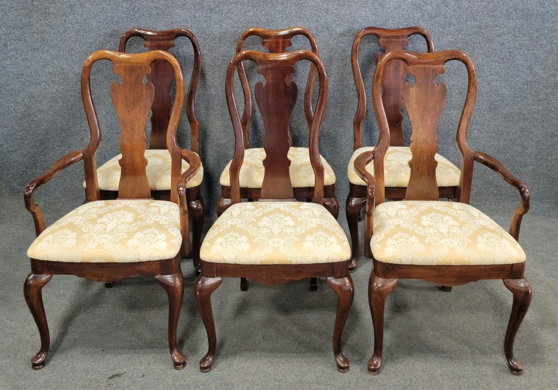 6 Thomasville Chairs: Top - 56.25"H, 66.75"W, 15"D | Bottom - 28.25"H, 68"W, 18"D