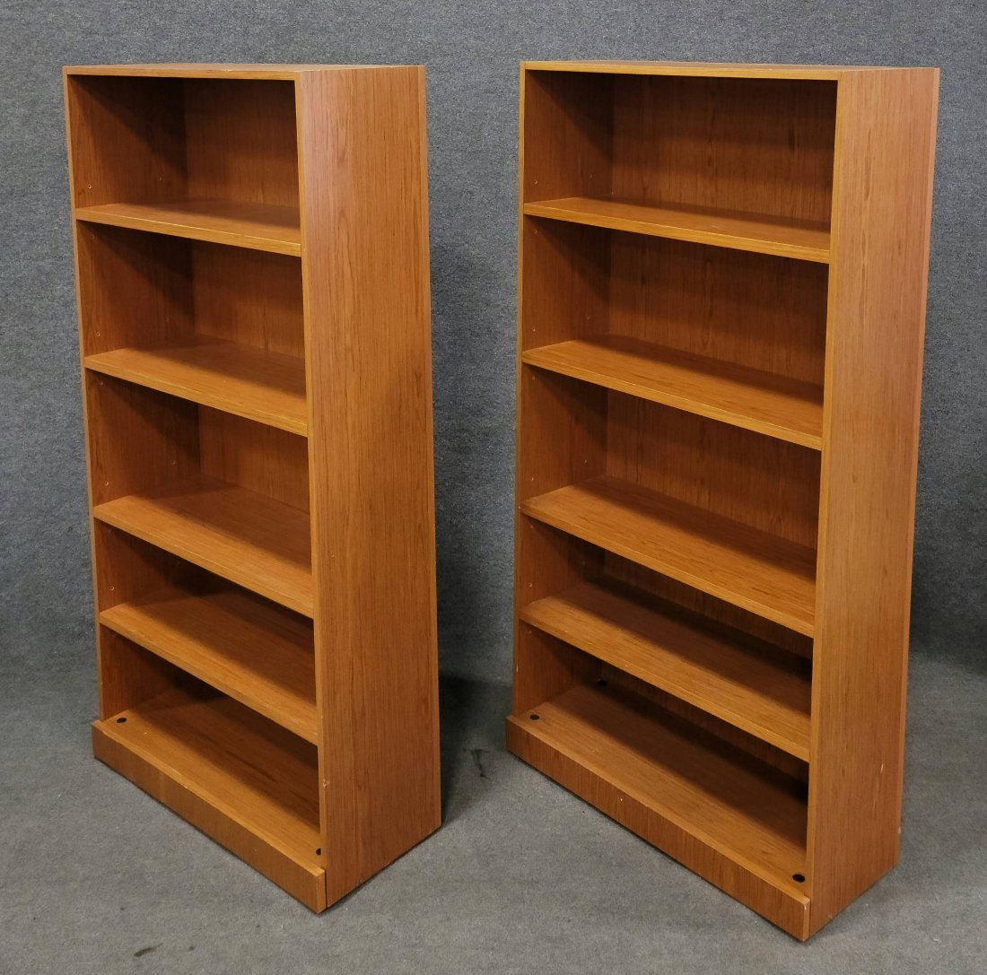 Pair Of Knoll Book Cases: 71.50"H, 36"W, 13.75"D