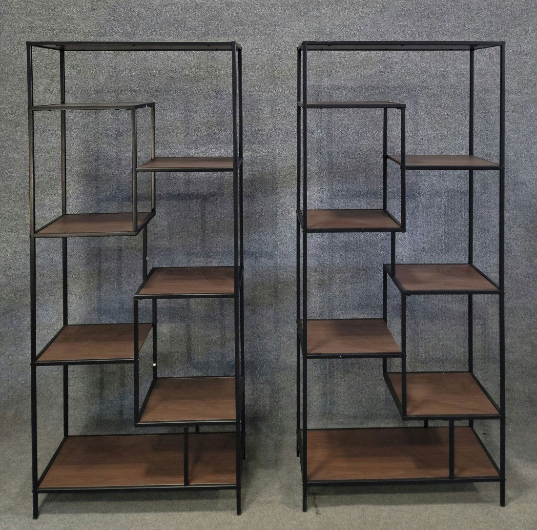 Pair Of Milo Baughman Style Etagere (1 of 4)