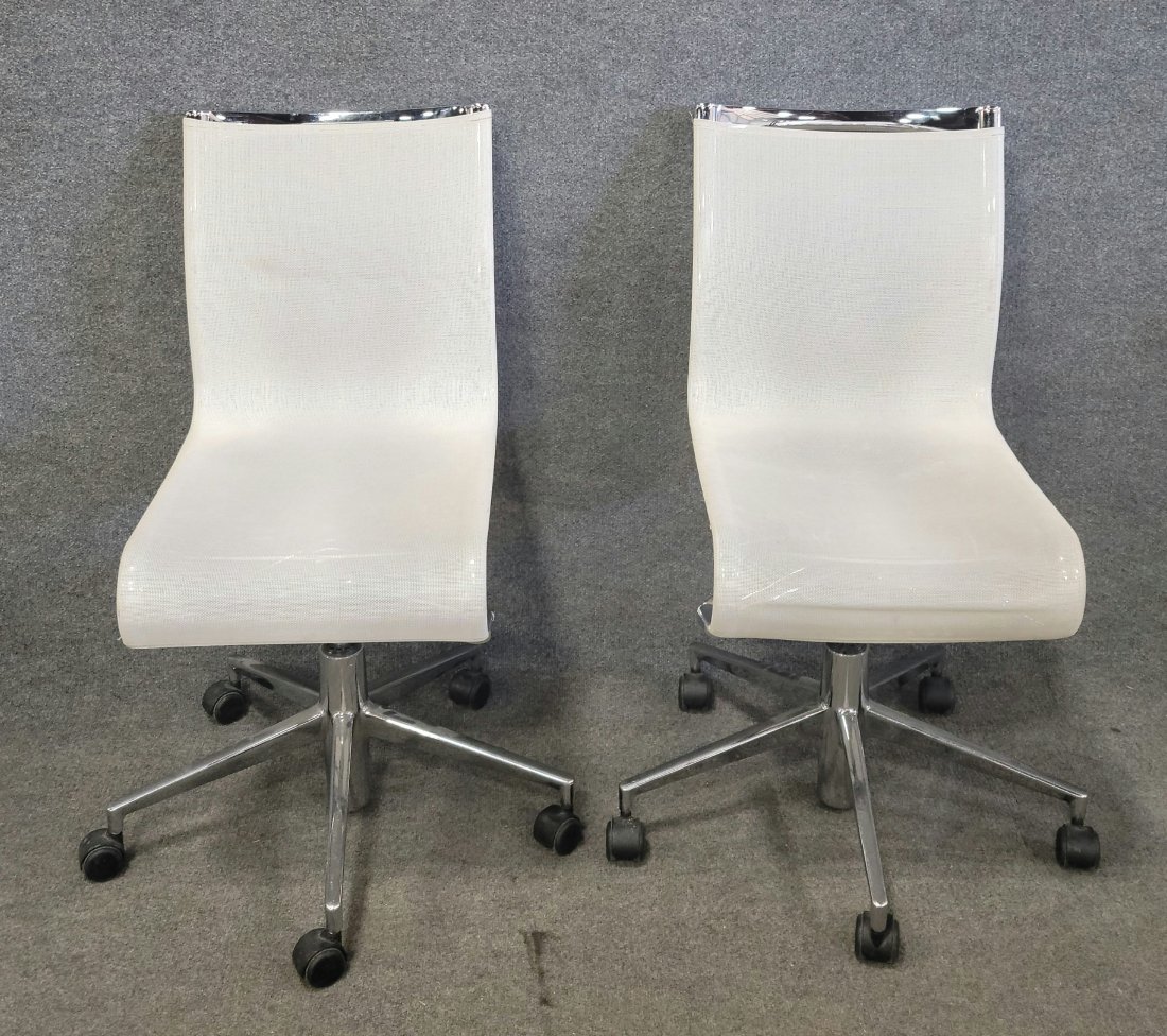 Pair Of Steel Case Office Chairs (1 of 4)