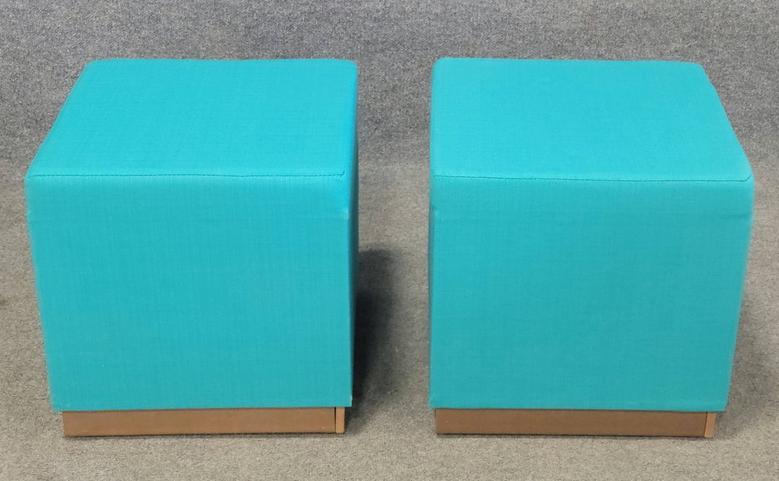 Pair Of Blue Modern Design Chairs (1 of 3)