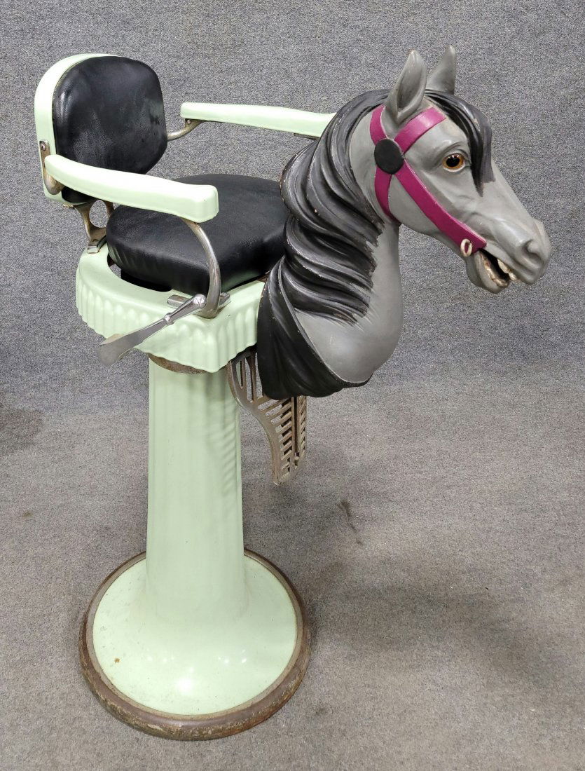 Very Rare Childs Barber Chair (1 of 4)