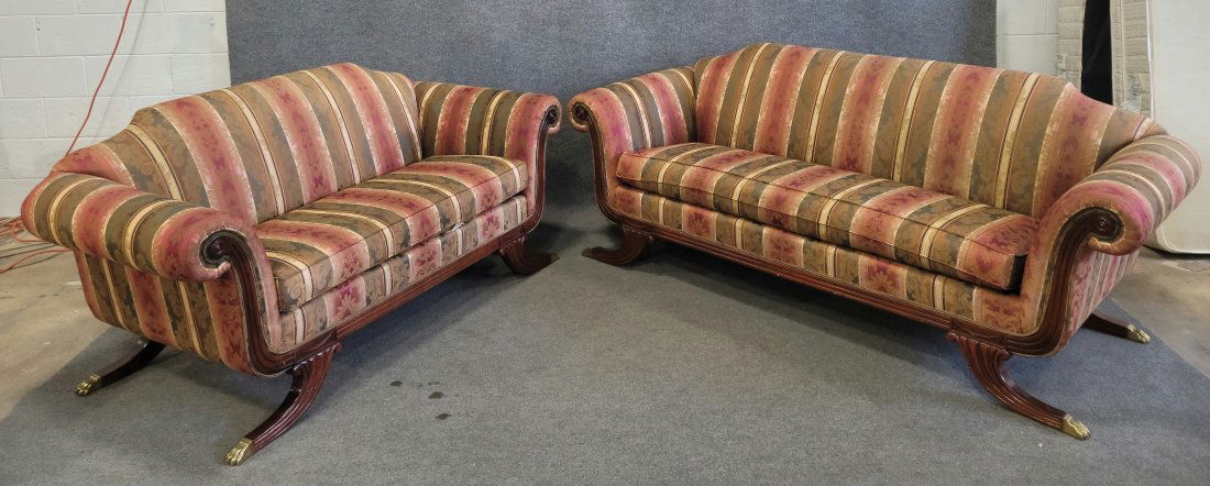 Pair Of Thomasville Sofa + Love Seat (1 of 9)