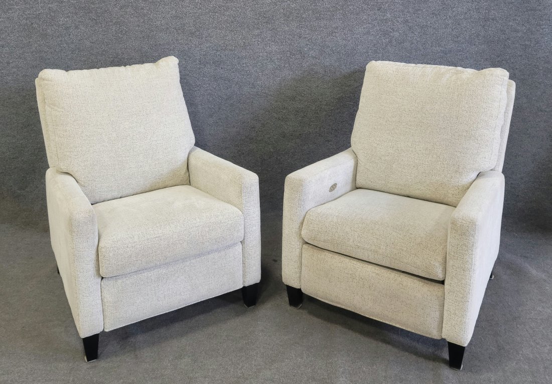 Pair Of Like New Electric Recliners: 37"H, 29.50"W, 37.50"D, 19.50"SH