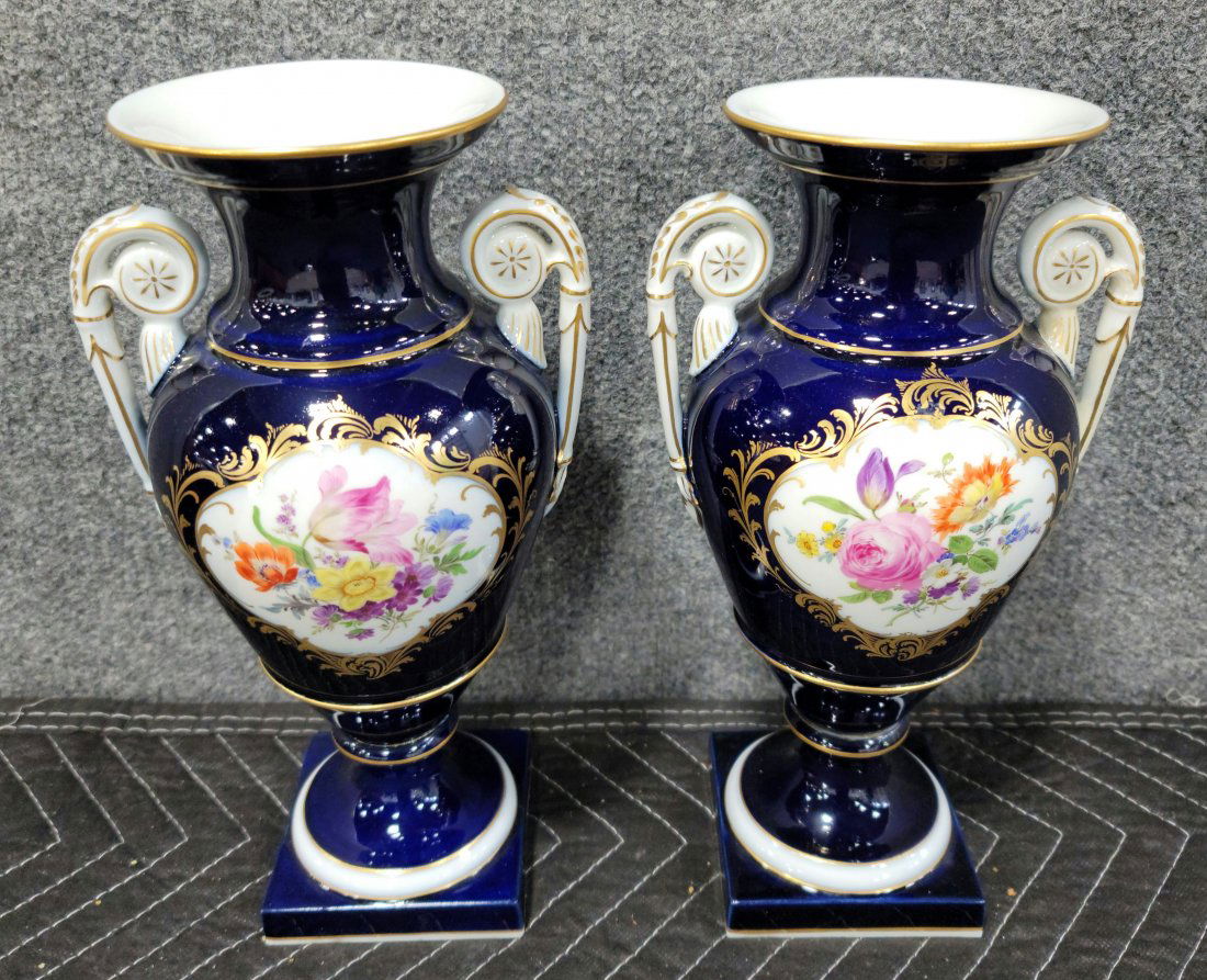 Pair Of Meissen Vases (1 of 4)