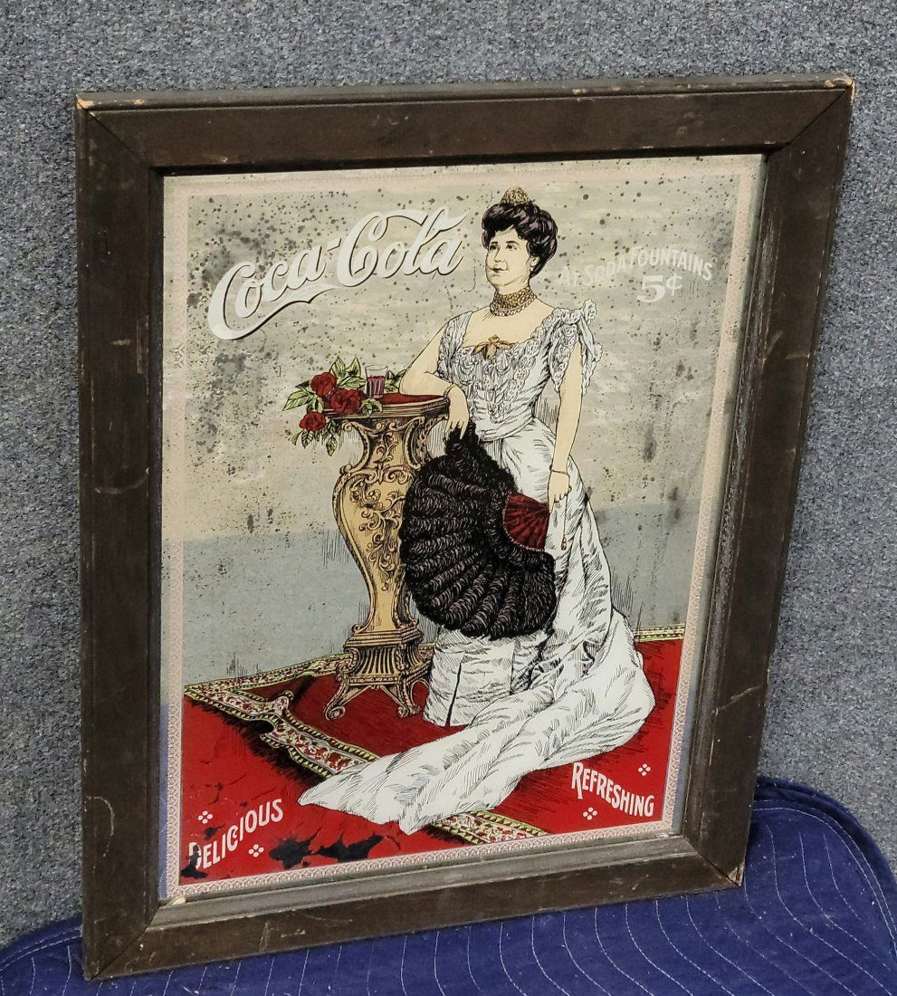 Antique Coca Cola Advertising Sign (1 of 2)