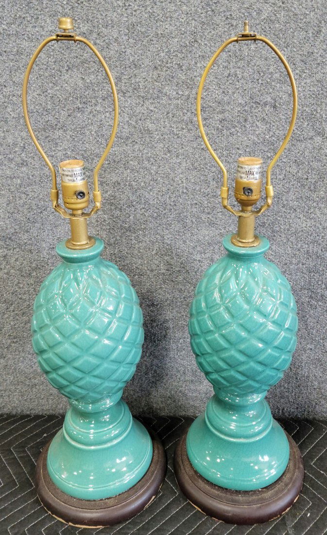 Pair Of Pineapple Lamps (1 of 1)