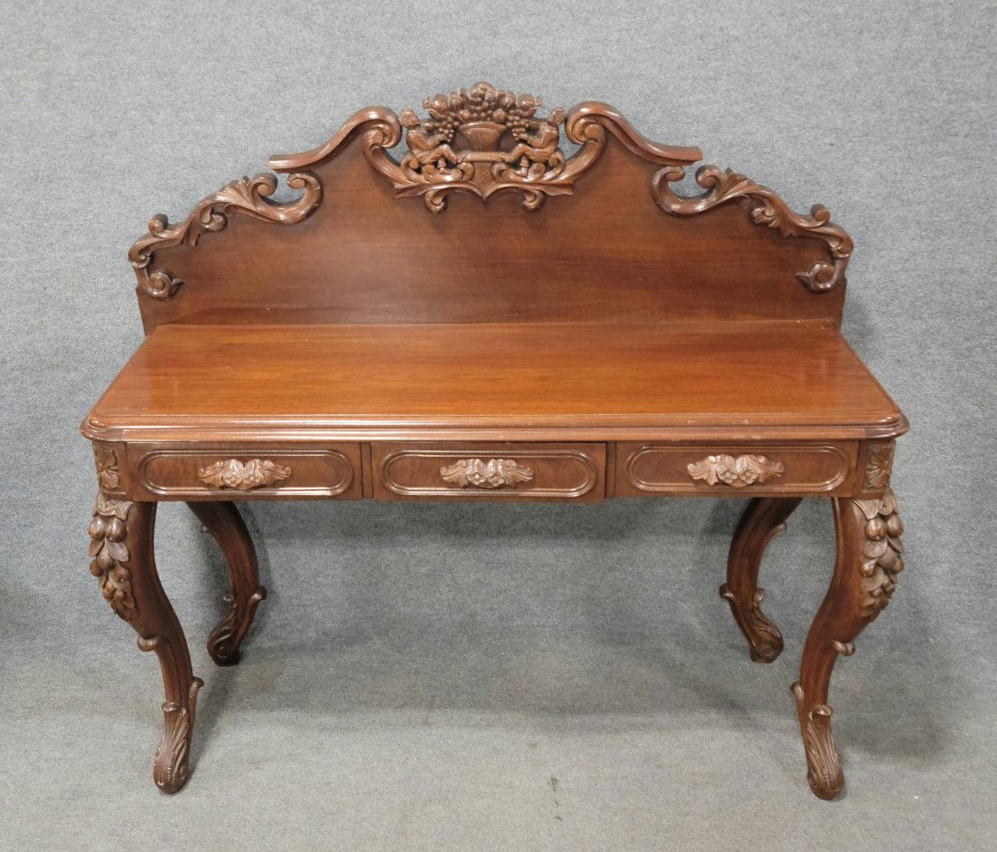 Carved Victorian Rococo Style Server (1 of 6)