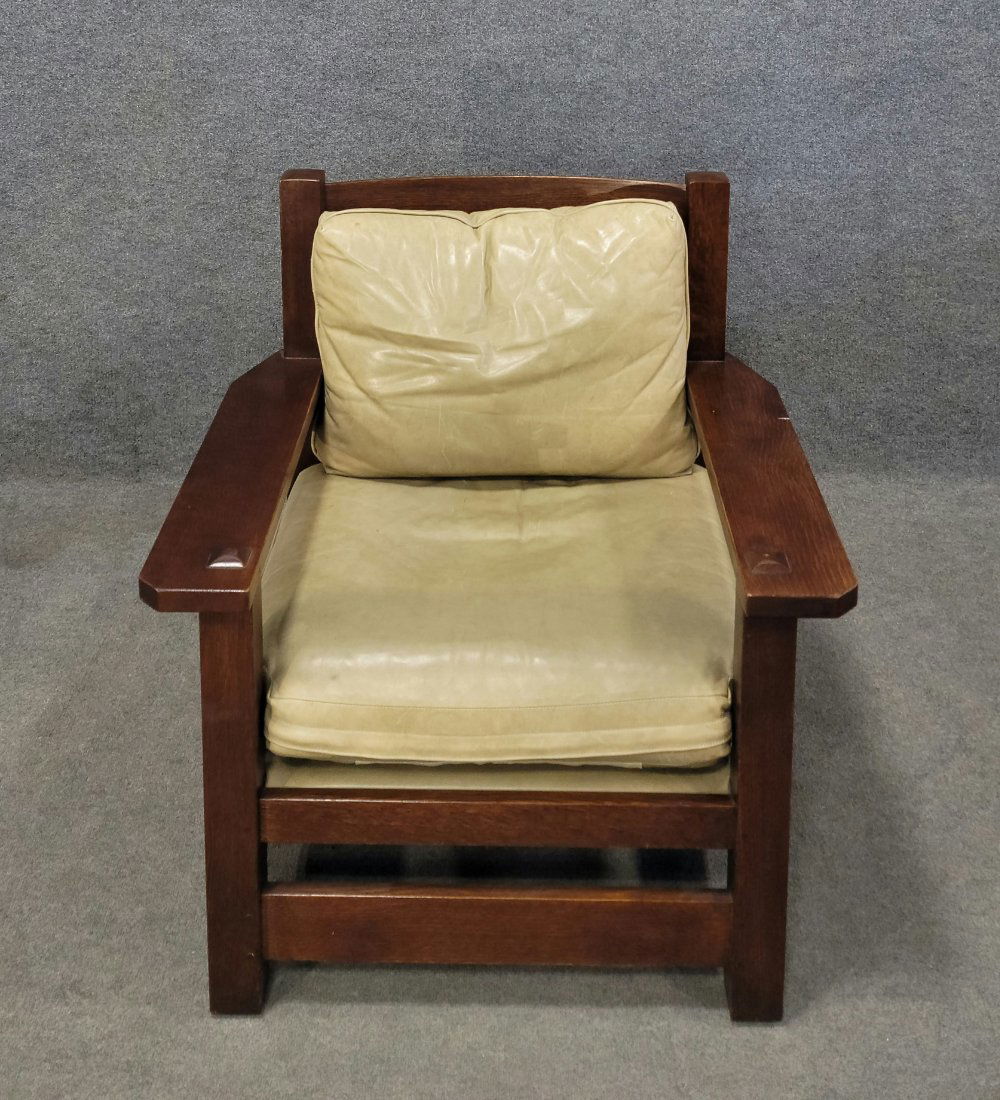 Signed Stickley Arm Chair (1 of 6)