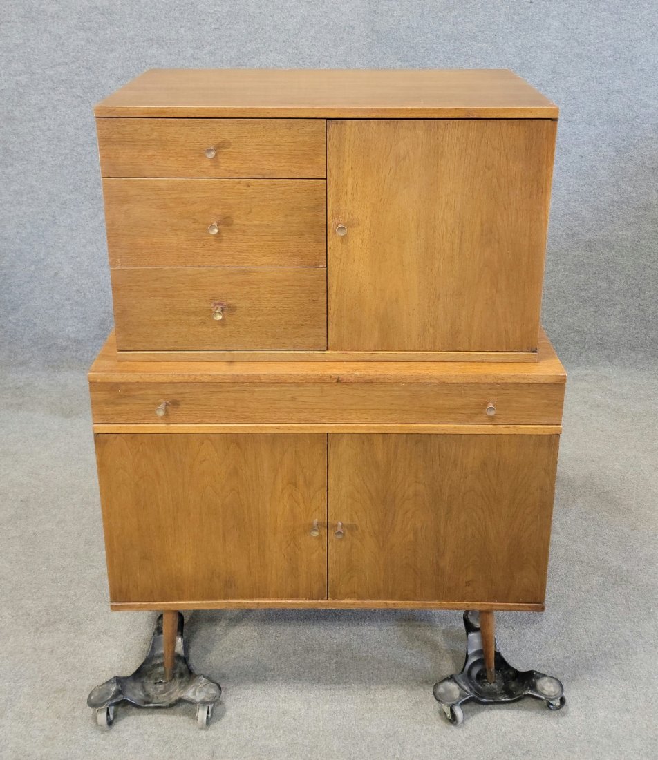 Tall Chest In The Manner Of Paul McCobb: 55"H, 39"W, 21"D