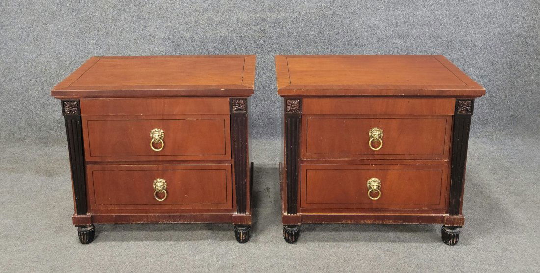 Pair Of Baker Nightstands (Scratches On Top) (1 of 8)