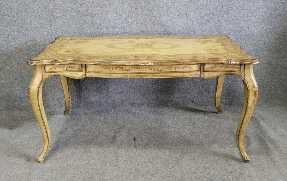 Venetian Style Desk By Hooker Furniture: 30"H, 59.25"W, 30"D