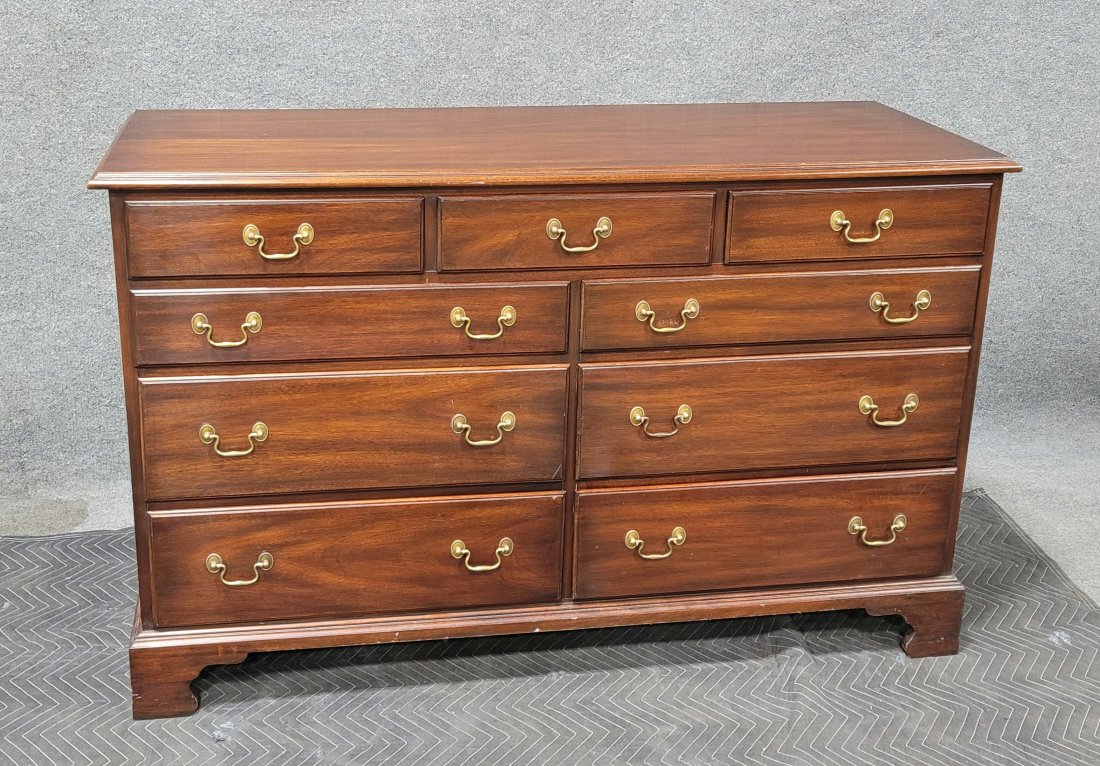 Henkel Harris Dresser: 34"H, 54.25"W, 20.25"D