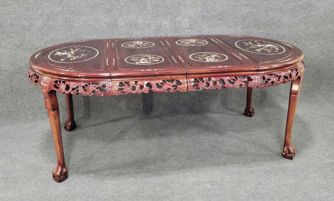 Carved Chinese Dining Table (1 of 5)