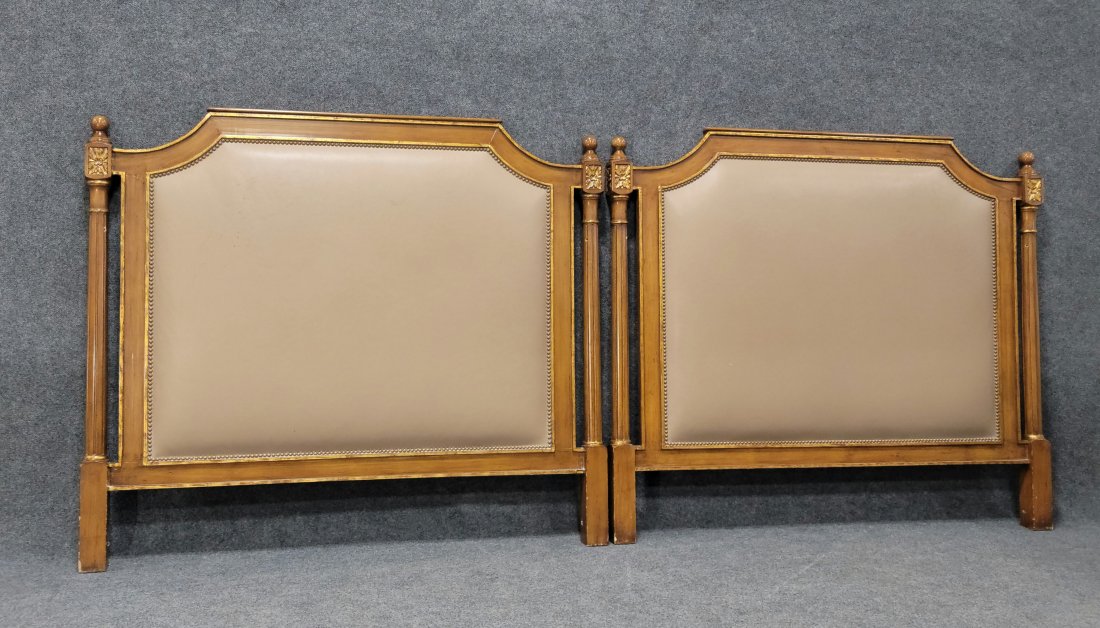 Pair Of Jansen Style Headboards: 52"H, 60"W