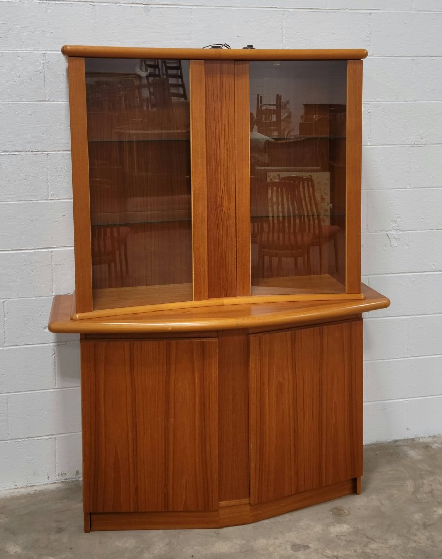 Made In Denmark China Cabinet: 72"H, 52.50"W, 17.50"D