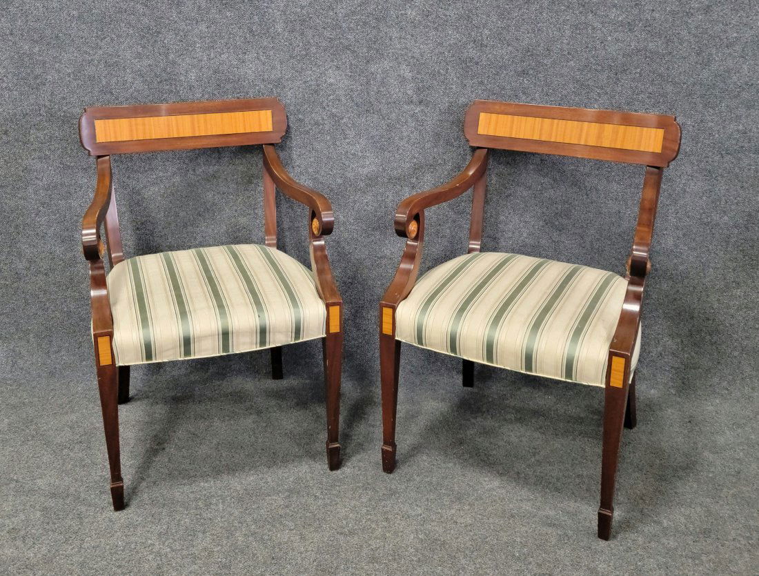Pair Of Inlaid Chairs Attributed To Smith And Watson (1 of 4)
