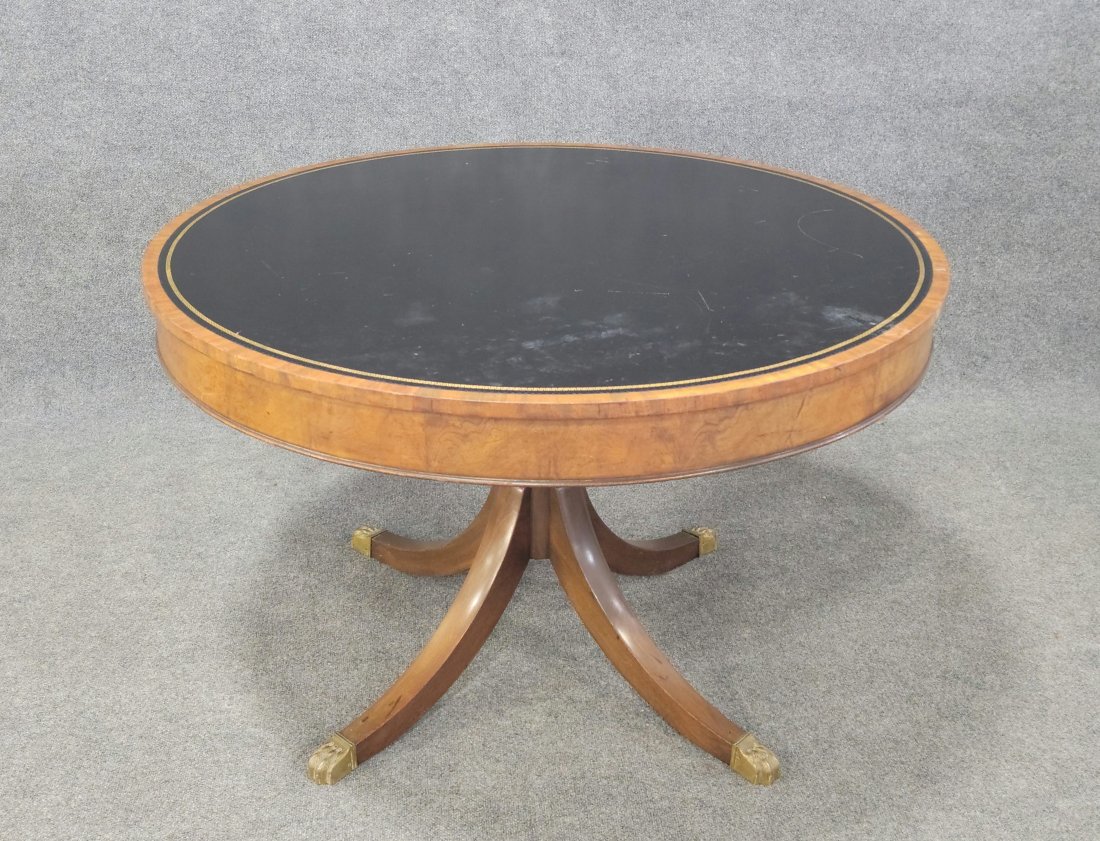 Large Leather Top Table The Size Of A Rent Table (1 of 3)