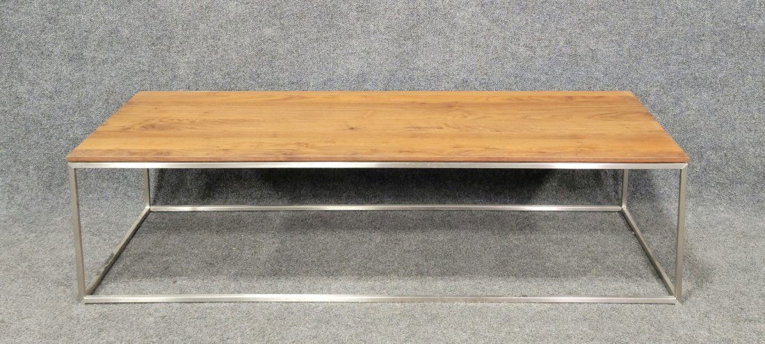 Paul McCobb Style Coffee Table: 13.50"H, 52"W, 18.25"D