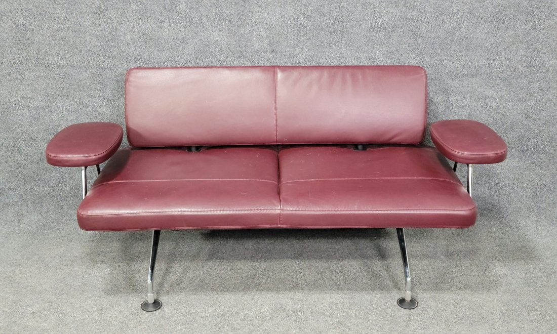 Vitra Modern Settee: 31"H, 71"W, 27"D, 16"SH