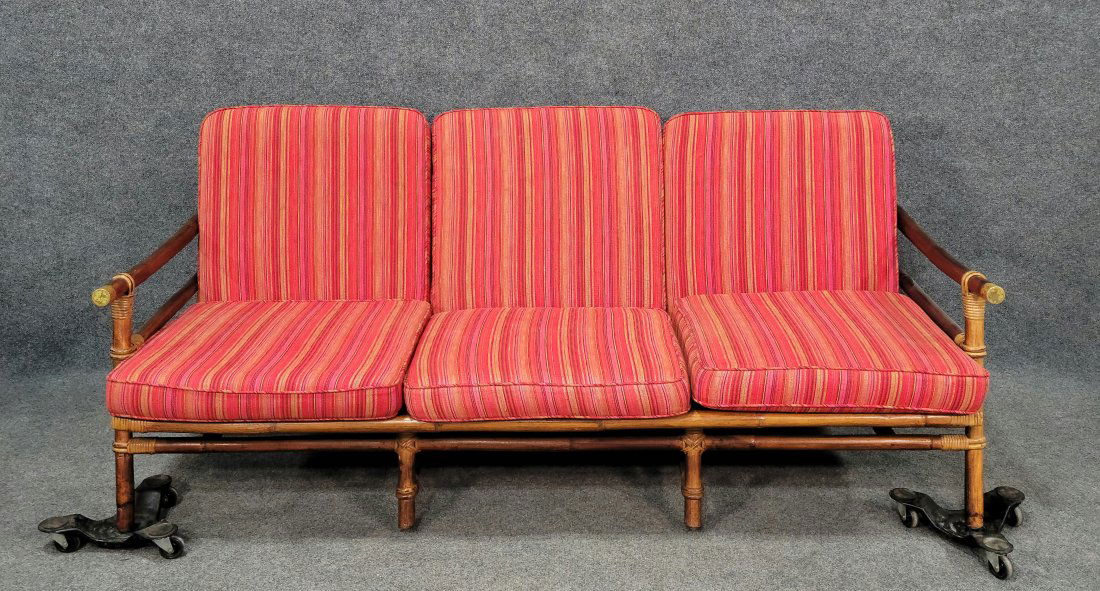 Ficks Reed Co. Rattan Sofa (1 of 6)