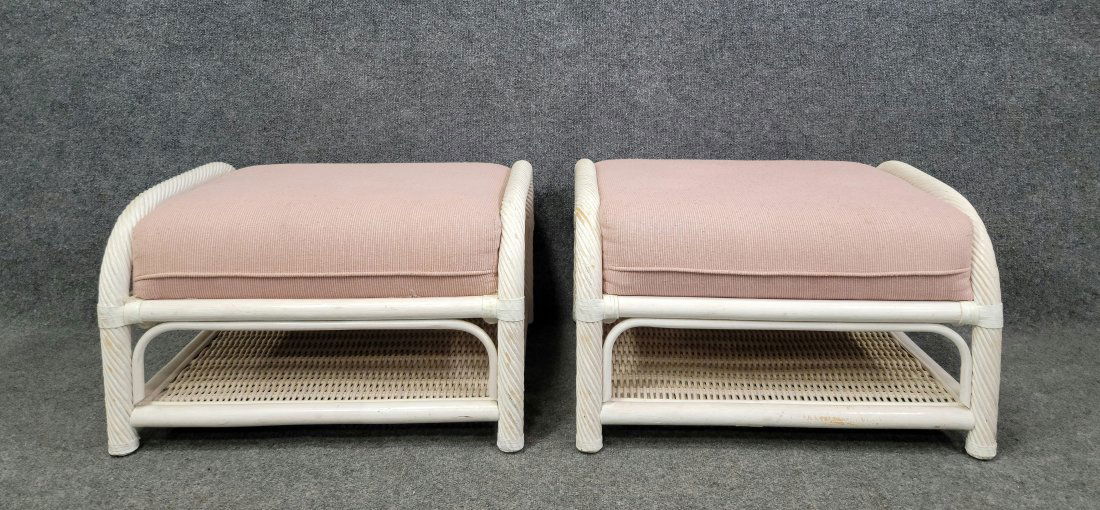 Pair Of Rattan Stools (1 of 6)