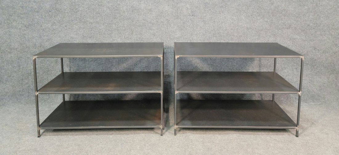 Pair Of Industrial End Tables (1 of 5)