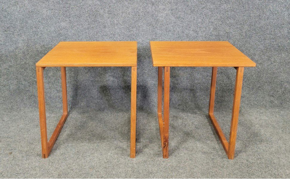 Pair Of Made In Denmark End Tables (1 of 3)