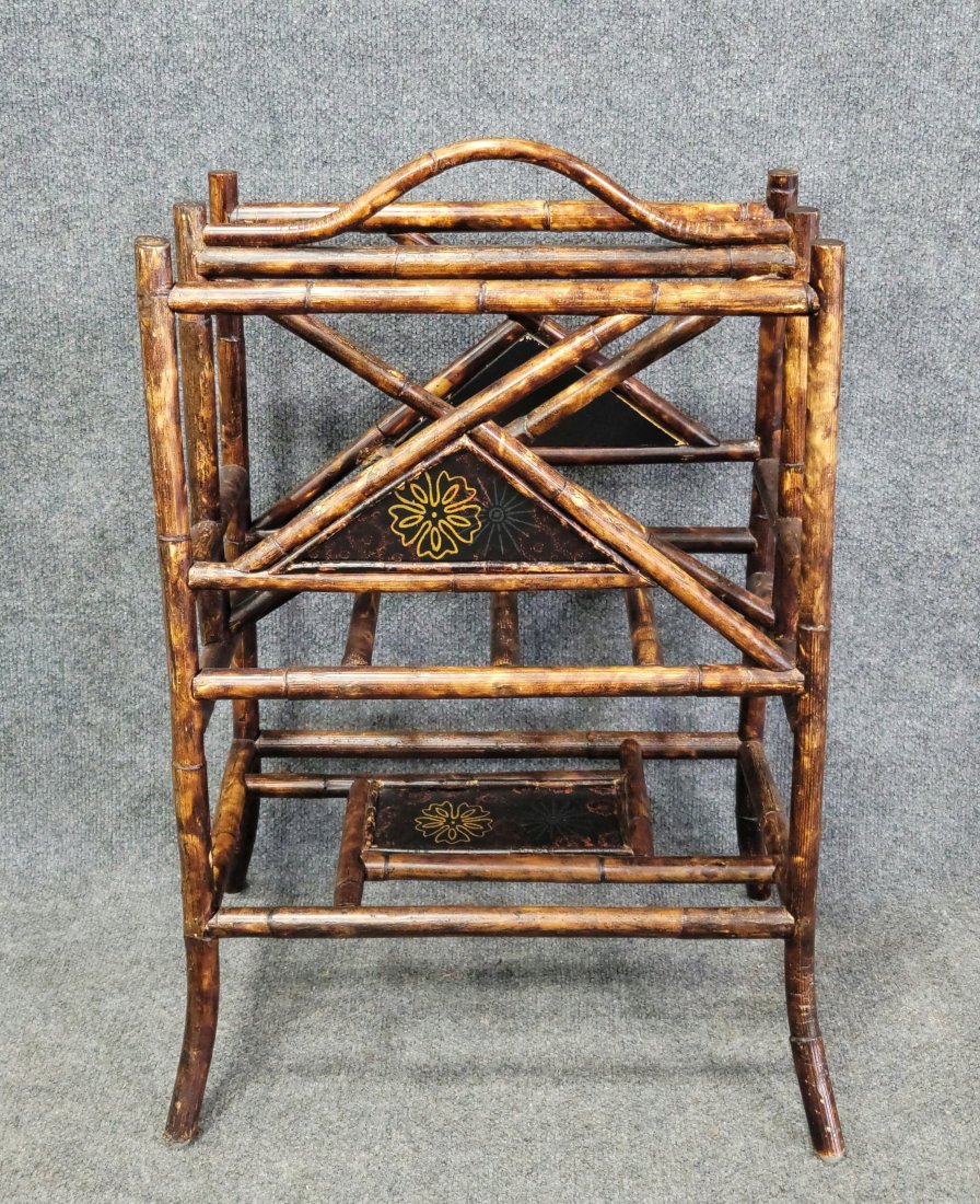 Bamboo Magazine Rack: 28"H, 19.50"W, 14"D