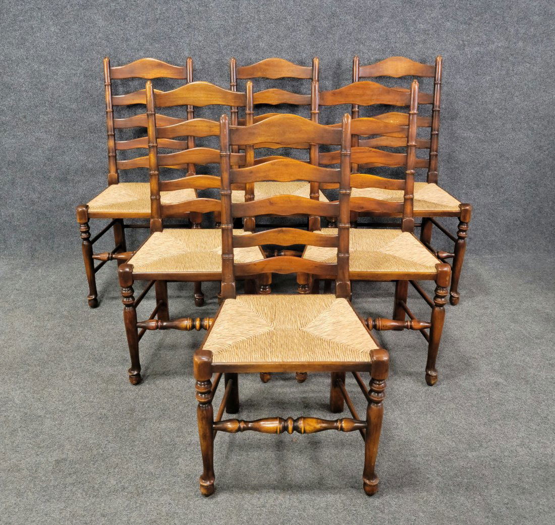6 Ladder Back Chairs (1 of 5)