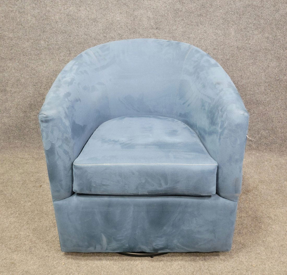 Milo Baughman Style Swivel Chairs (1 of 7)