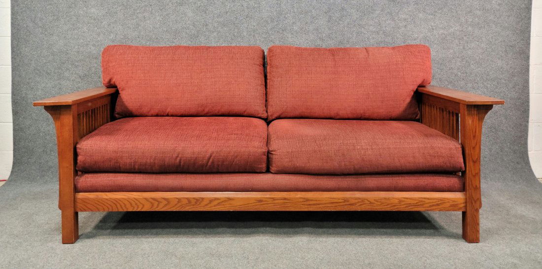 Mission Oak Settee (1 of 5)