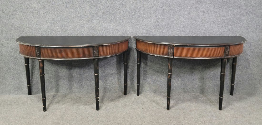 Pair Of Consoles: 32.25"H, 56"W, 20"D