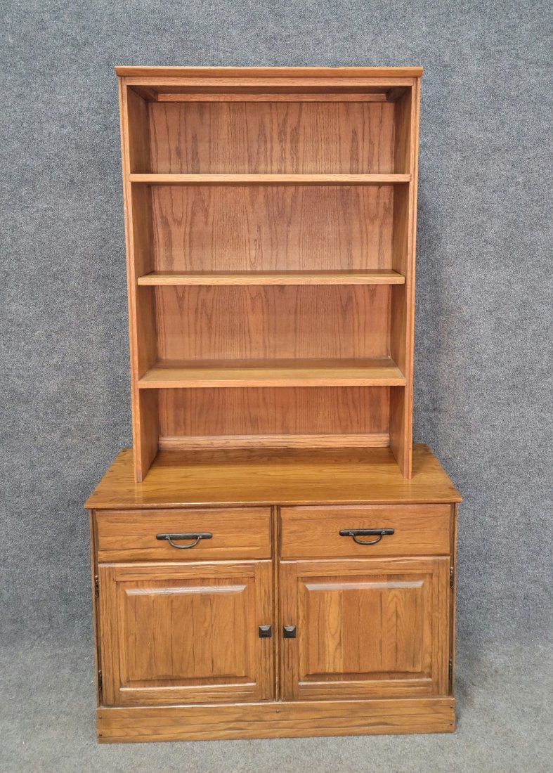 Ranch Oak Cabinet: 75.25"H, 41"W, 18"D
