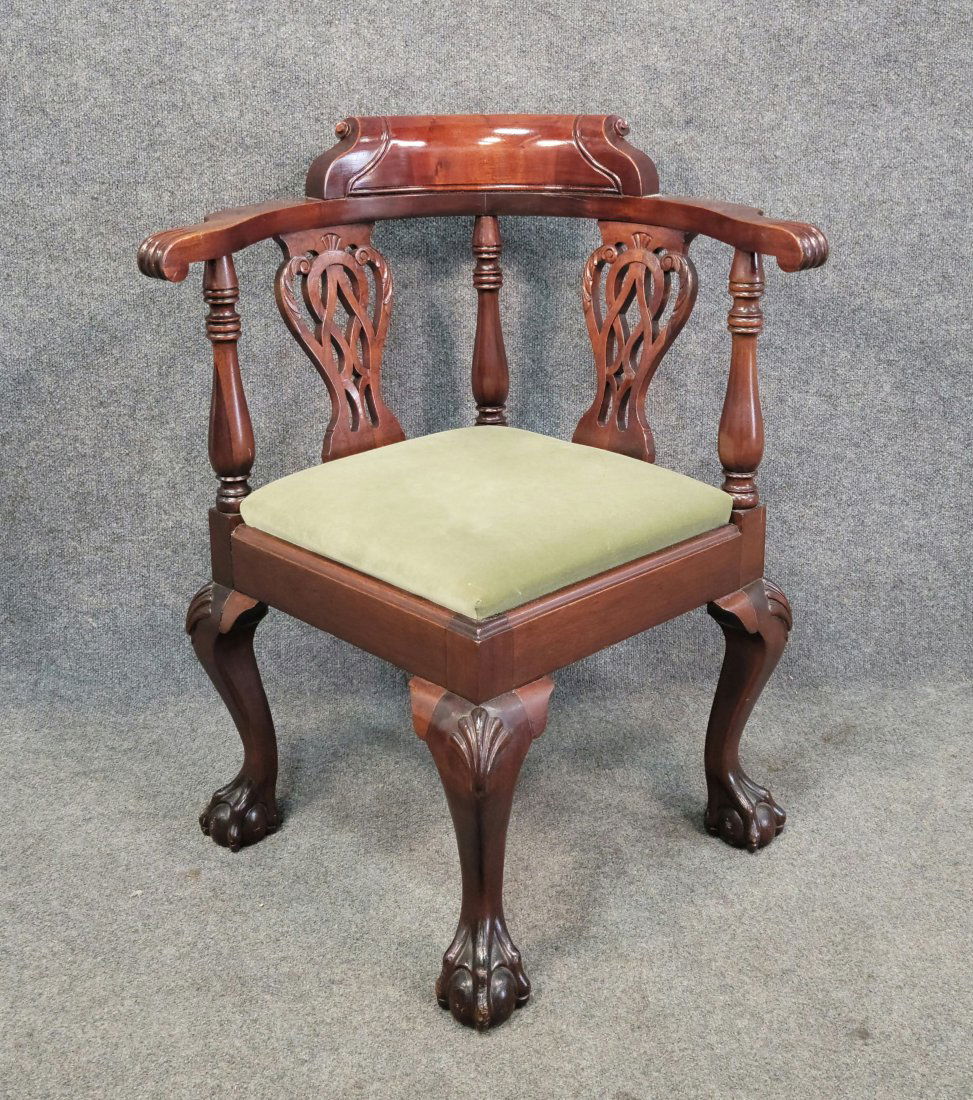 Antique Chippendale Corner Chair (1 of 6)