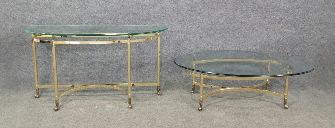Console + Coffee Table: Console - 28"H, 54"W, 16"D | Coffee Table - 16"H, 49.50"W, 28"D